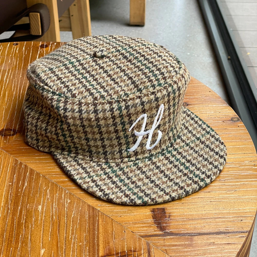 Vintage Embroidered Letter Flat Top Duckbill Cap