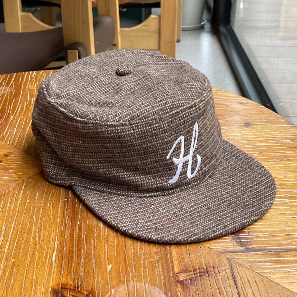 Vintage Embroidered Letter Flat Top Duckbill Cap