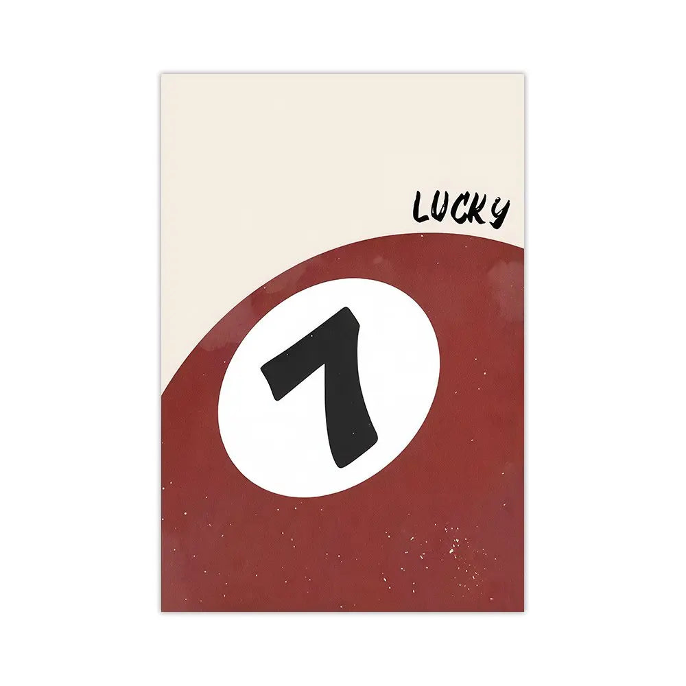 Good Times Retro Billiards Wall Art — Canvas Print