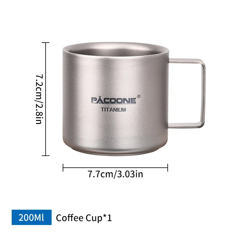 PACOONE Titanium Cup 100ml/200ml